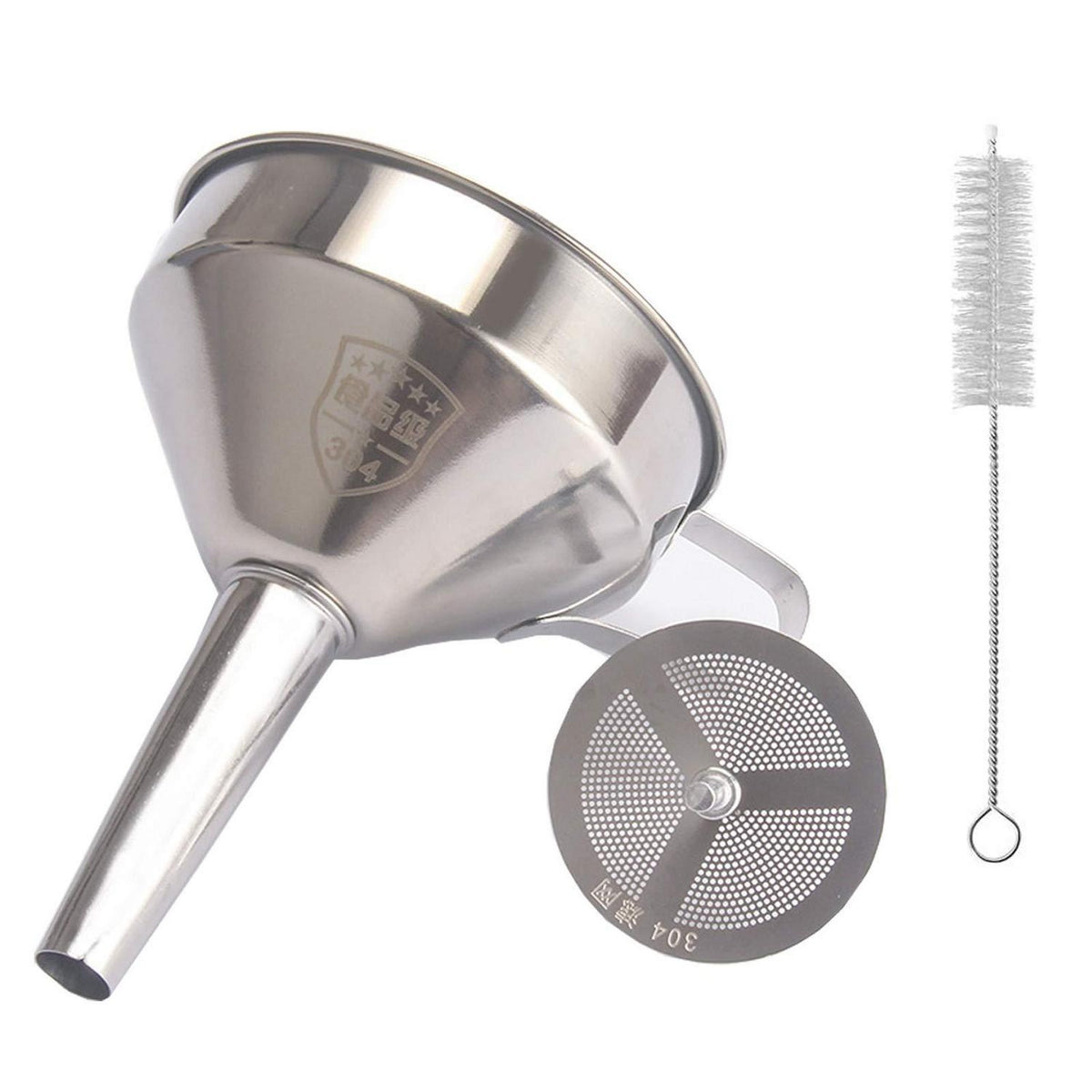 Edelstahl Trichter Set mit Mesh Filter – Auslaufsicher & Robust