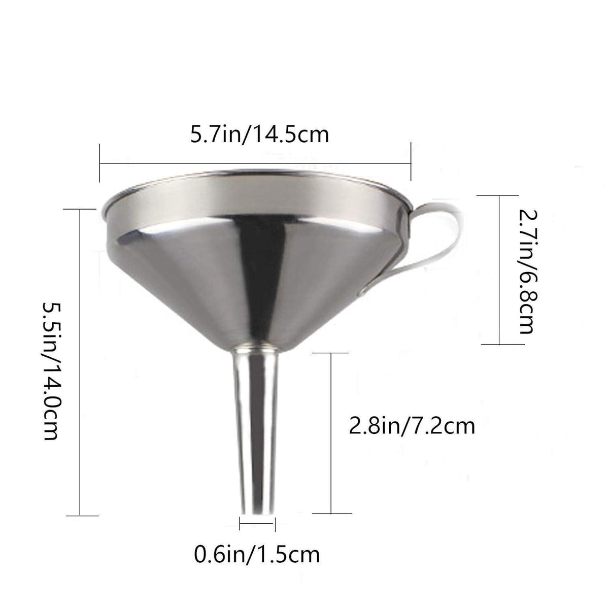 Edelstahl Trichter Set mit Mesh Filter – Auslaufsicher & Robust