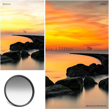 82mm K&F Concept Nano-X GND8 ND0.9 Grauverlaufsfilter