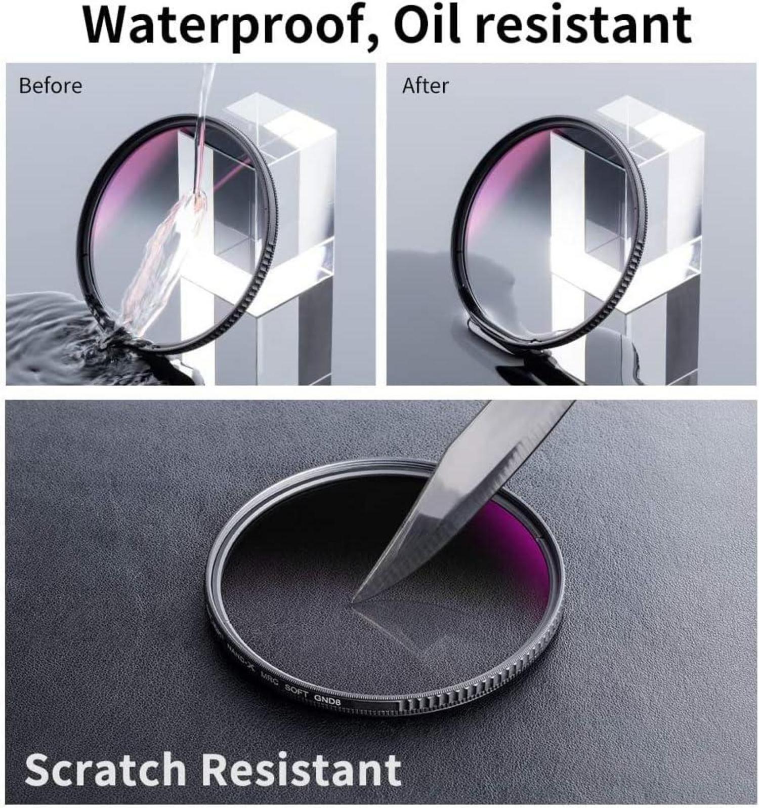 67mm ND0,9 Soft GND8 Verlaufsfilter aus optischem Glas