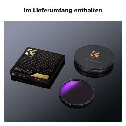 72mm Nano-X Soft GND8 Grauverlaufsfilter ND0,9 Optisches