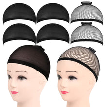 6 Stücke Nylon Wig Caps Haarnetz für Perücke - Schwarz