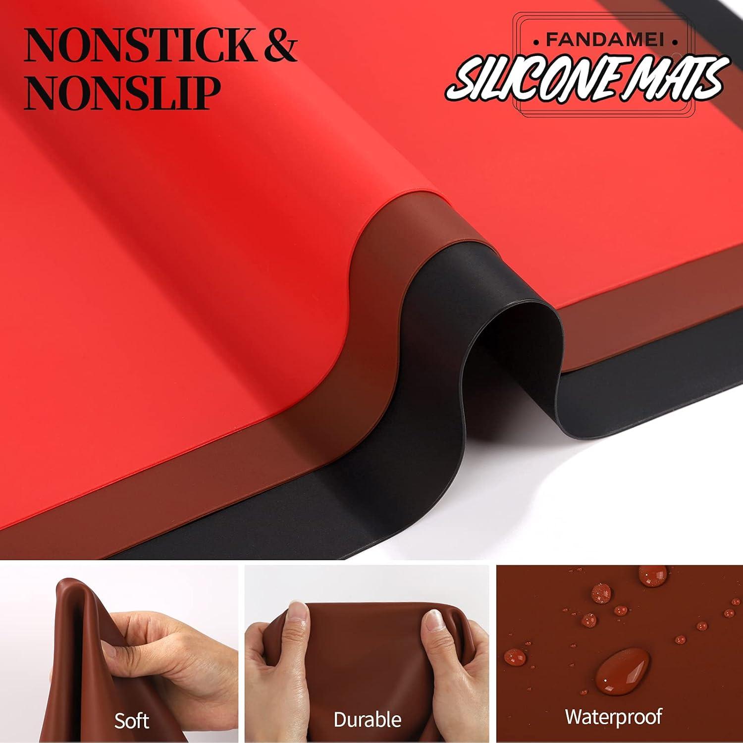 Silikonmatte Set Antihafte rutschfeste Tischmatte Arbeitsmatte