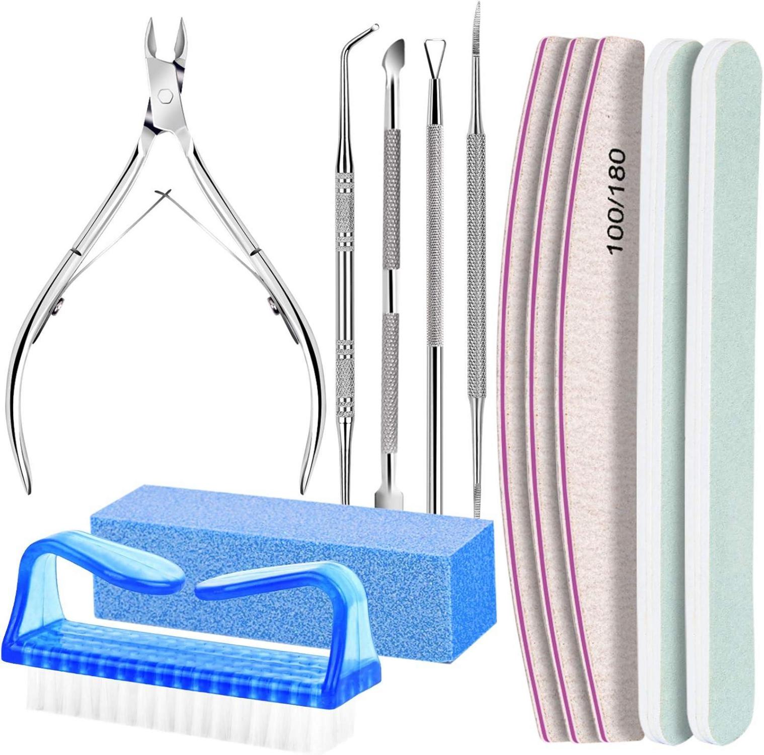 Nagelfeile Set Maniküre Pediküre Nailart Buffer Eckenheber