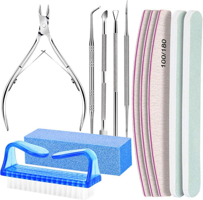 Nagelfeile Set Maniküre Pediküre Nailart Buffer Eckenheber