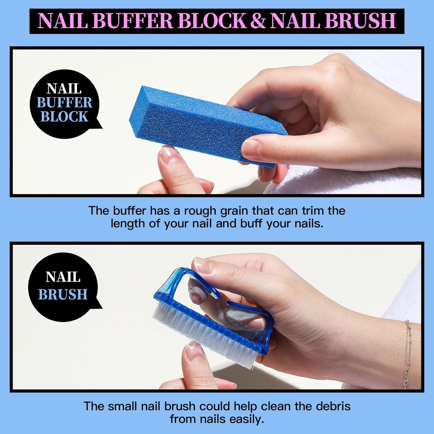 Nagelfeile Set Maniküre Pediküre Nailart Buffer Eckenheber