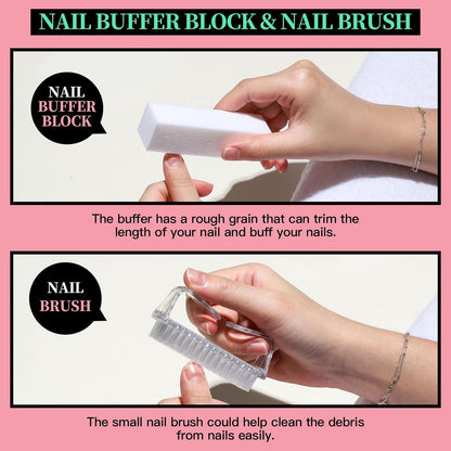 Nagelfeilen Set Gelnägel Maniküre Pediküre Buffer Feilen 100/180