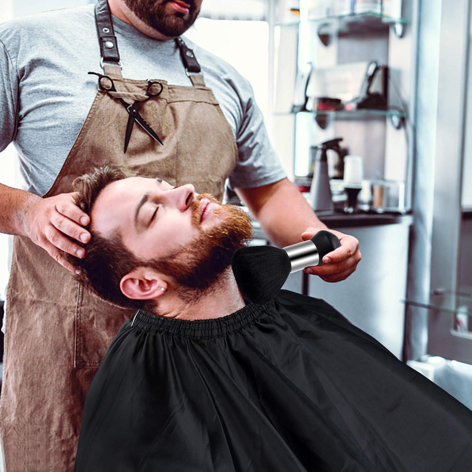 Professioneller Friseurumhang mit Hals-Staubbürste und