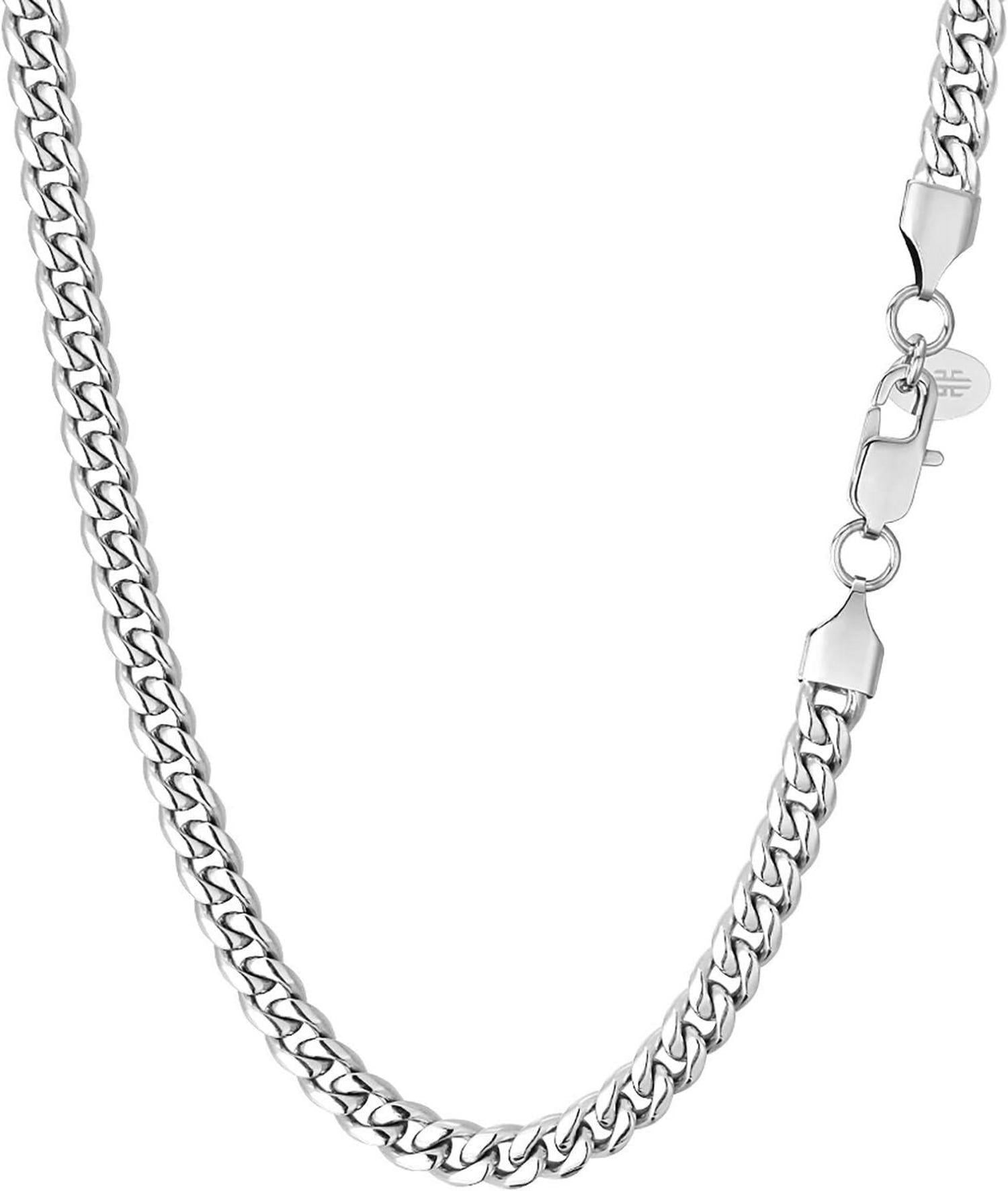 Panzerkette Edelstahl 18K Gold Vergoldet Cuban Link Chains 6mm