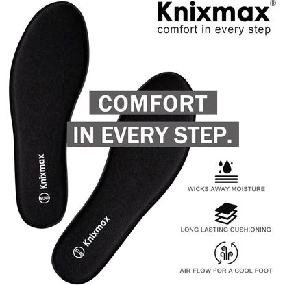 Memory Schaum Einlegesohlen Schwarz für Herren Damen Fußbett