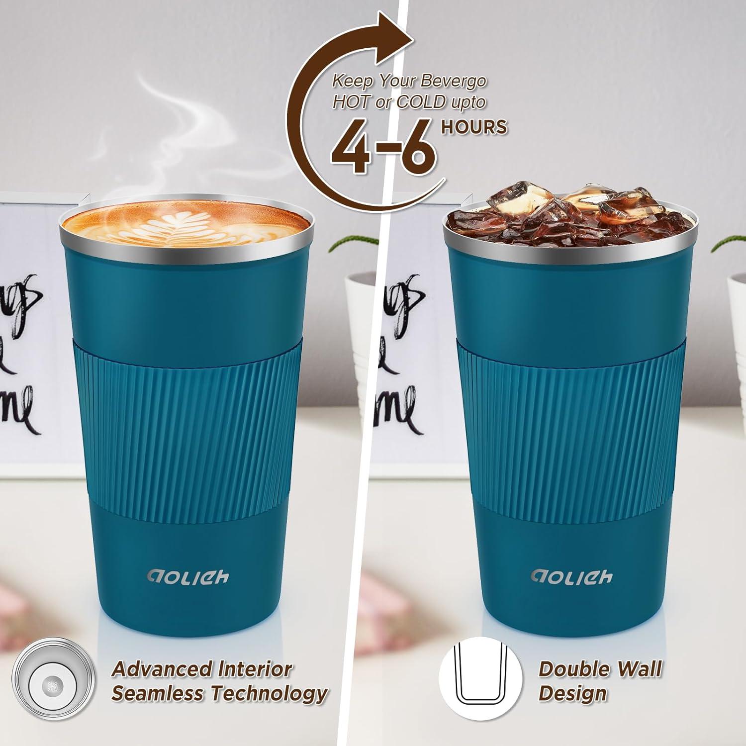 Thermobecher Kaffee to go 510ML Auslaufsicherer Edelstahlbecher