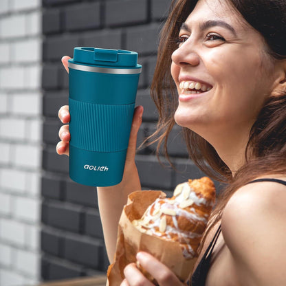 Thermobecher 510ML Auslaufsicherer Edelstahl Kaffeebecher Travel Mug