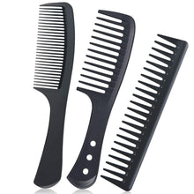 Breiter Carbon Friseurkamm 3er Set Lockenkamm Kit