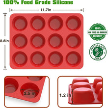 Silikon Muffinform 12 Muffins Ø 6,5 cm Antihaft BPA-frei