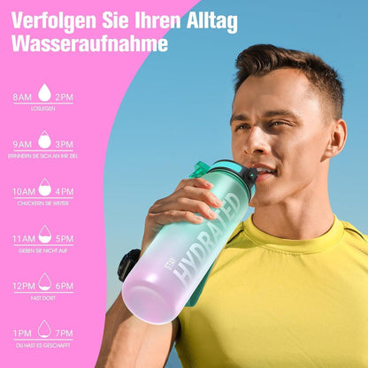 Sahara Sailor Trinkflasche BPA-frei Sport Wasserflasche 1L