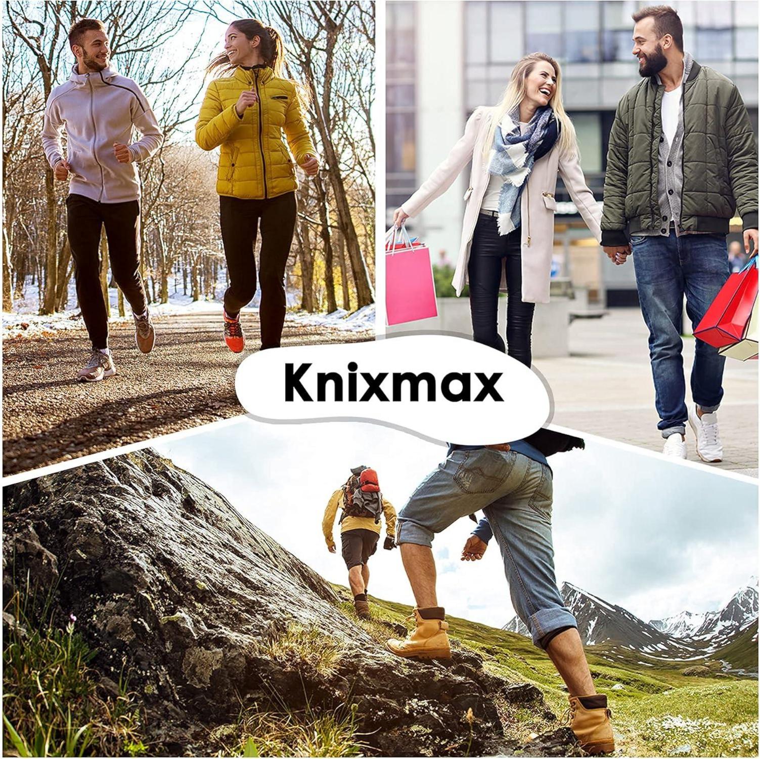 Knixmax Memory Schaum Einlegesohlen Sport Einlagen Schwarz 46