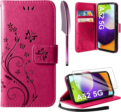 Flip Wallet Handyhülle Kompatibel mit Samsung Galaxy A52 5G