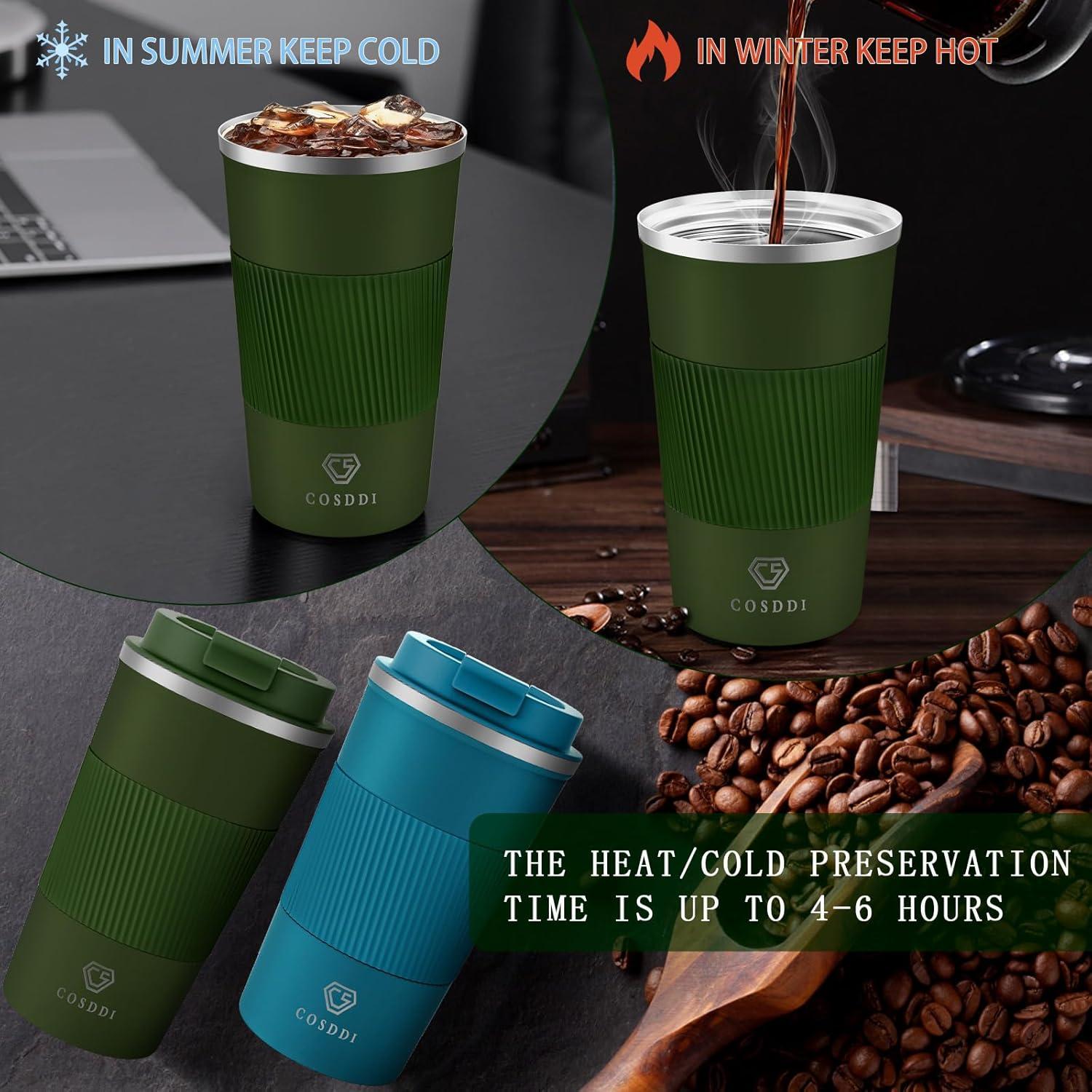 CS COSDDI Thermobecher 510ml Edelstahl Vakuum Isolierbecher