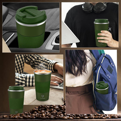 Thermobecher Edelstahl Travel Mug 18oz Vakuum auslaufsicher Autobecher