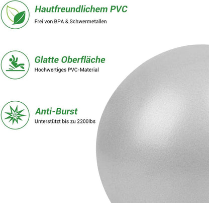 Pilates Ball Gymnastikball 25cm Yoga Soft Rutschfester Fitnessball Kleiner