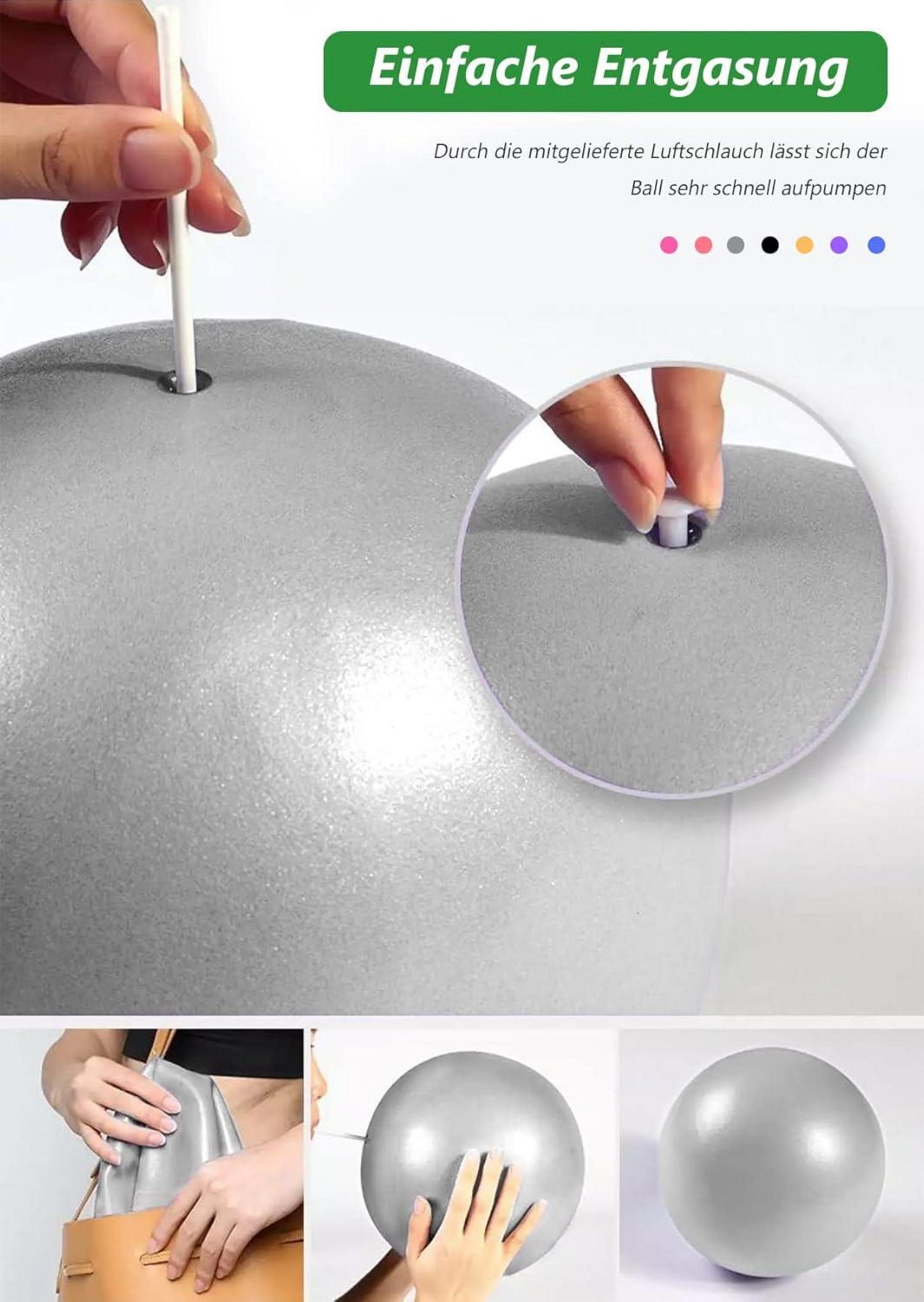 Pilates Ball Gymnastikball 25cm Yoga Soft Rutschfester Fitnessball Kleiner