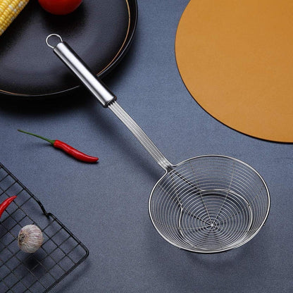 Edelstahl Spider Skimmer Küche Schlitzlöffel Sieb Pasta