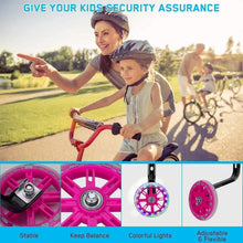 Stützräder für Kinderfahrrad Universal 12-20 Zoll 3mm Rosa