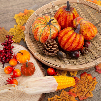 Künstliche Früchte Set 49 Stück Herbstdeko Halloween