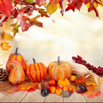 Künstliche Früchte Set 49 Stück Herbstdeko Halloween