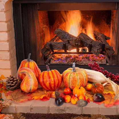 Künstliche Früchte Set 49 Stück Herbstdeko Halloween