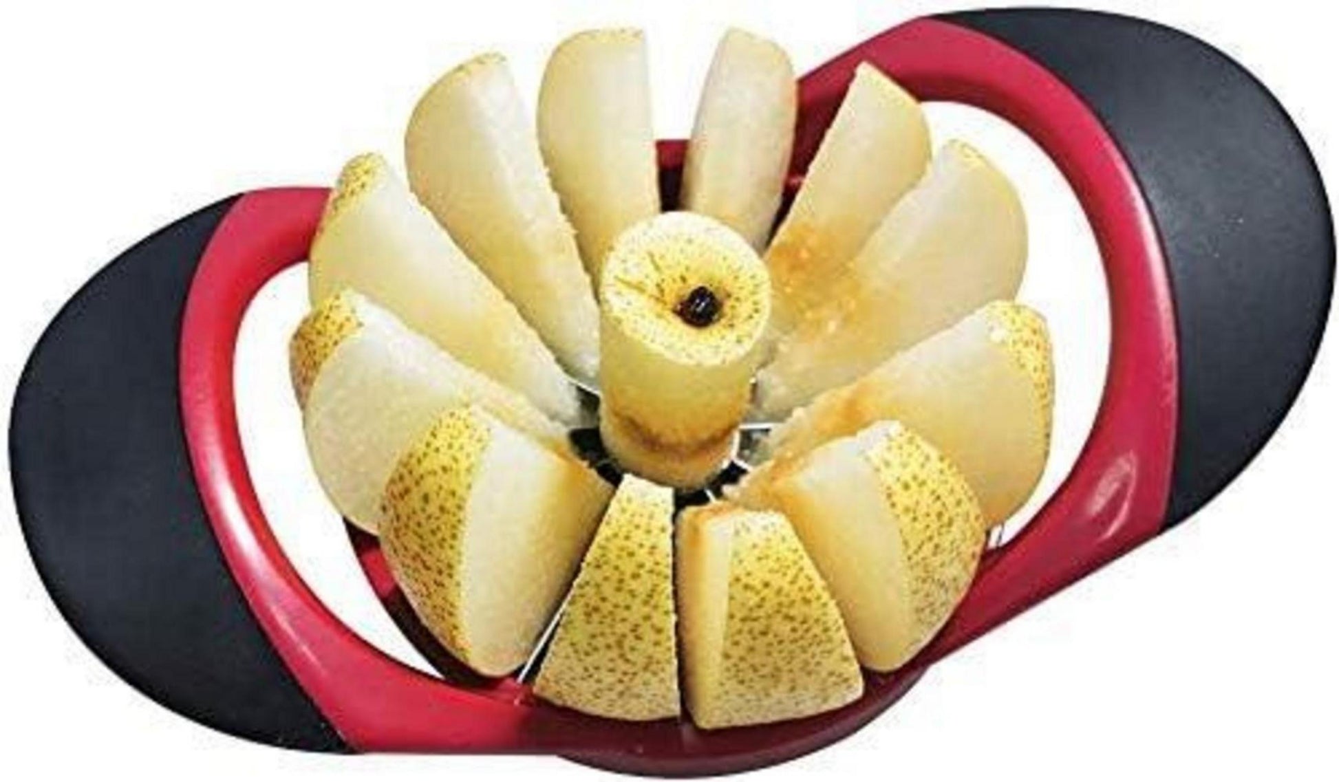 Apfelentkerner und -schneider Edelstahl 12 Klingen anti-rutsch Griff