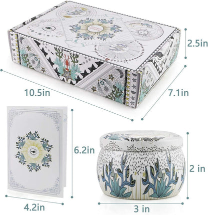 Tarot Duftkerzen Geschenkset 6er Lavendel Ingwer Citrus Salbei Minze