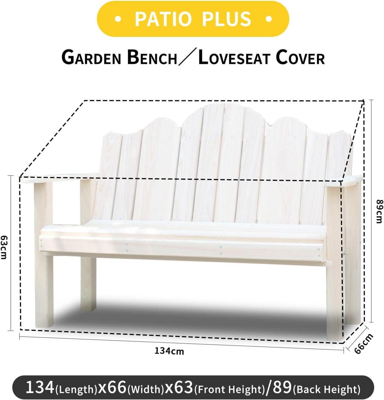 PATIO PLUS 2 Sitzer Gartenbank Abdeckung Wasserdicht Grün