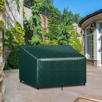 Wasserdichte Gartenbankabdeckung Grün 134x66x63/89cm 2-Sitzer Patio
