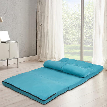 2-Sitzer Bodensofa mit Schlaffunktion & 6-stufiger Verstellung