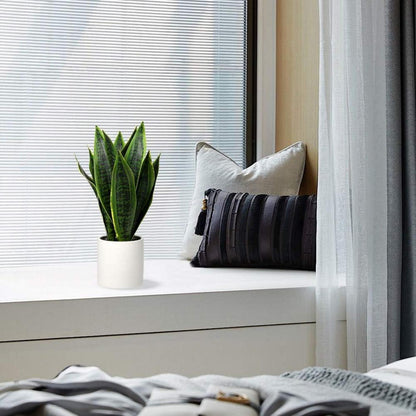 Künstliche Sansevieria Zimmerpflanze Weißem Keramiktopf 40.6cm