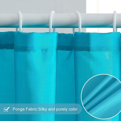 Schmaler Duschvorhang Eckdusche Badewanne Polyester Aquamarine