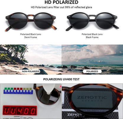 Polarisierte Sonnenbrillen Set Retro Vintage - 2 Paare Unisex UV400 Schutz