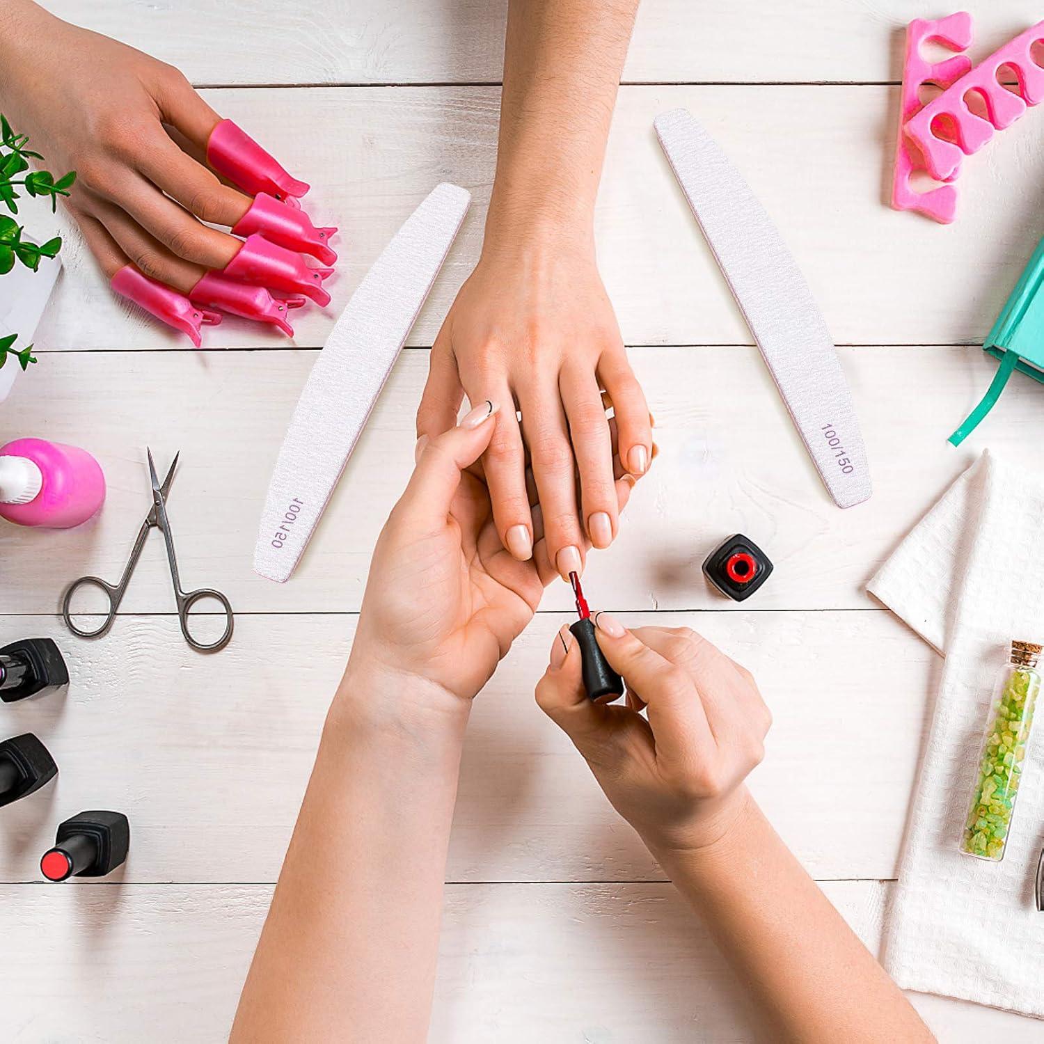 Professionelle Nagelfeilen-Set 18 Stück 100/150 Körnung für Gelnägel