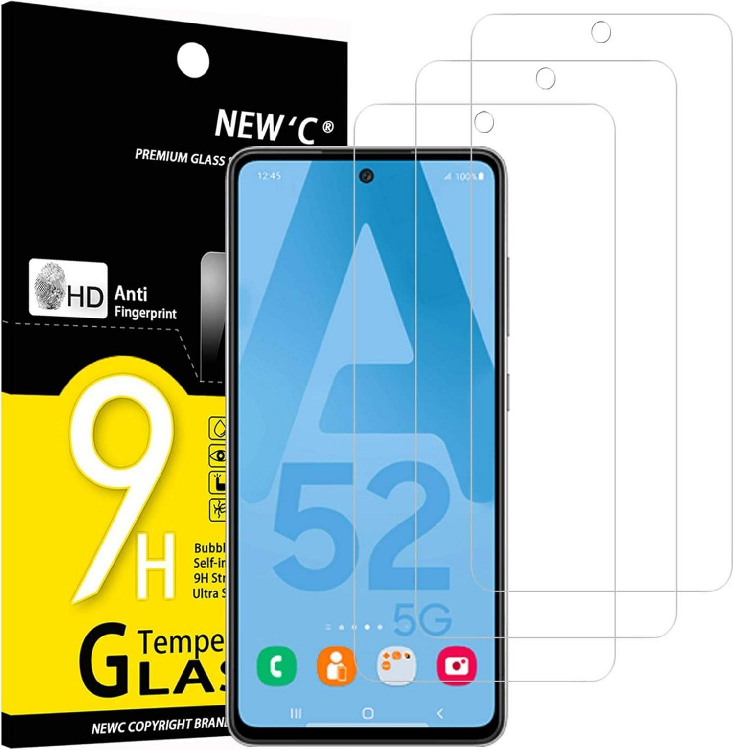 Panzer Schutz Glas Samsung Galaxy A52 A52S 5G 9H Ultra-klar
