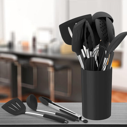 Silikon Küchenhelfer Set 25-teilig Edelstahlgriff