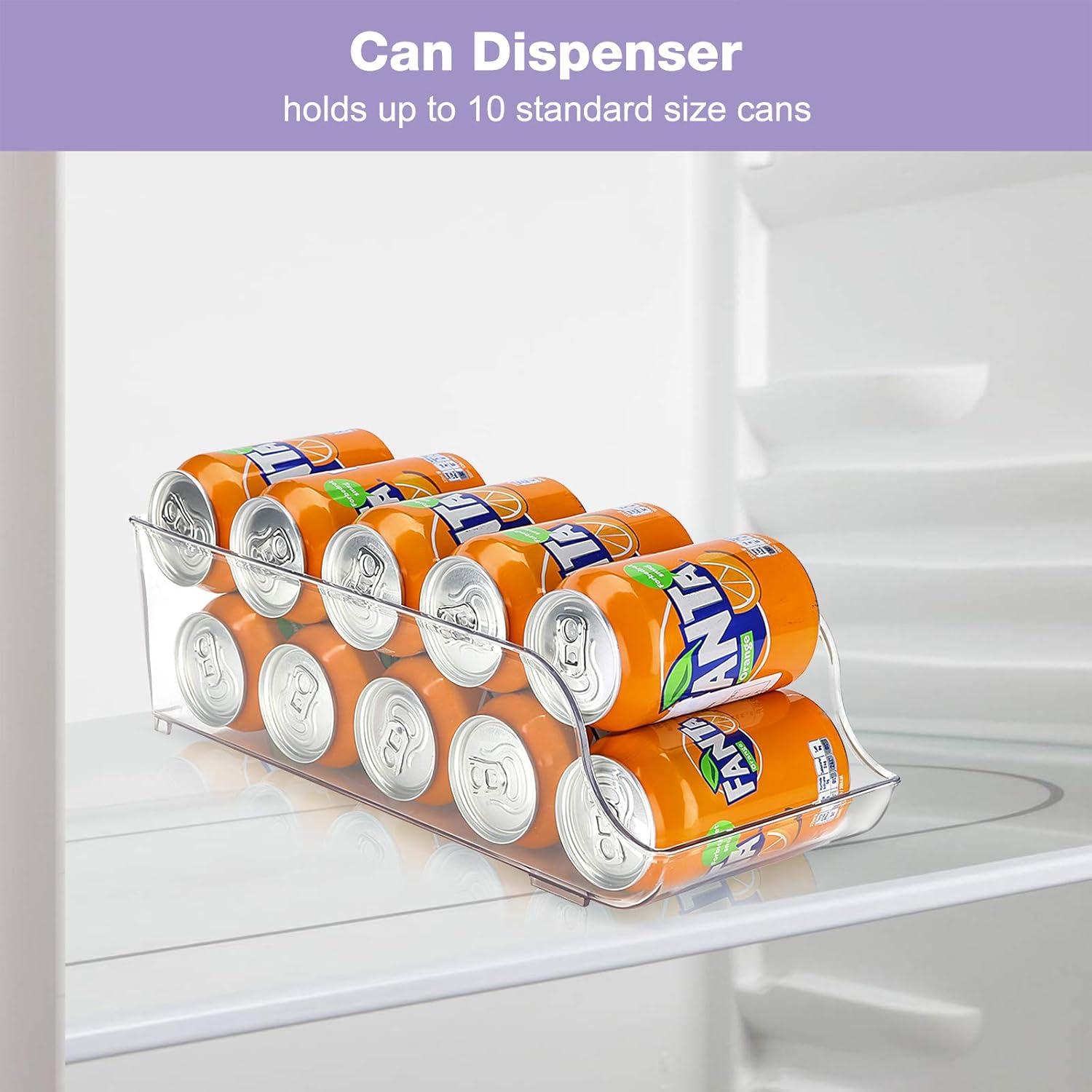 Dosenhalter Organizer Stapelbar Kunststoff Kühlschrank Dosenspender 2er Pack