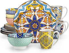Orientalisches Tafelservice Porzellan Set 16-teilig Jasmin Serie