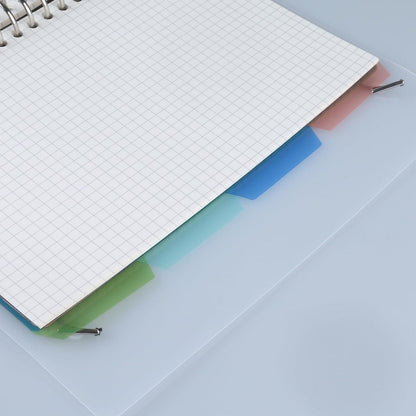 A5 Notizbuch kariert mit Spiralbindung & Trennblättern