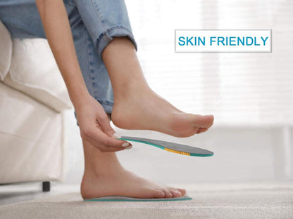 Memory Foam Einlegesohlen für Herren Damen Gr.36-47EU Grau Grün