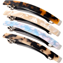 Große Zelluloid Leopard Automatische Haarspange 10 cm Haarclips
