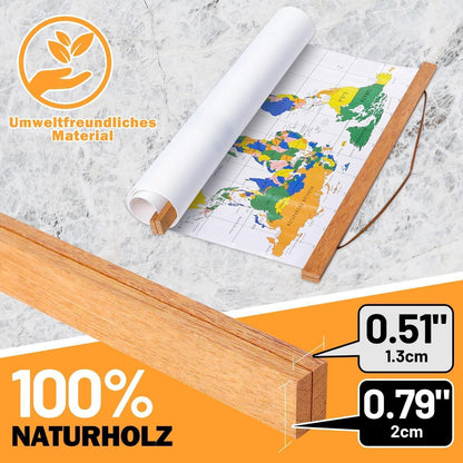 Magnetische Posterleiste Teakholz 140cm für Bilder & Fotos