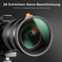 82mm Nano-X Variabler ND Filter ND2-400 mit Filtertasche
