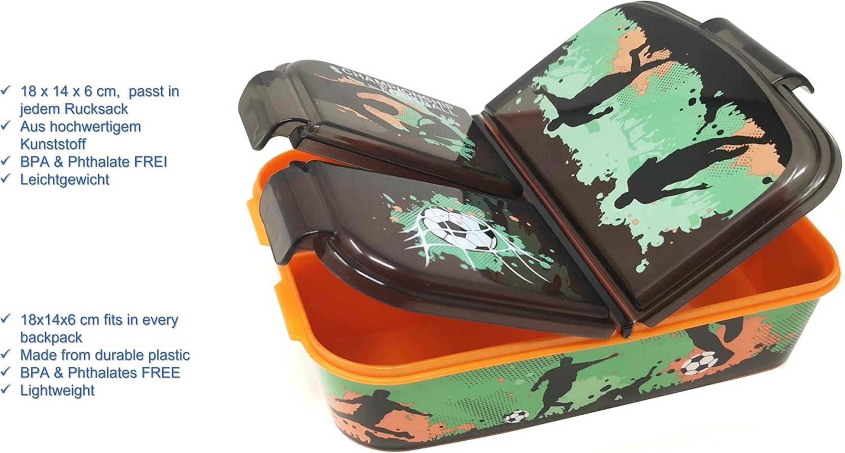 Kinder Lunchbox mit Fächern und Unterteilung - BPA frei