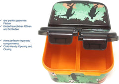 Kinder Lunchbox mit Fächern Brotbox Unterteilung BPA frei - Fußballmotiv